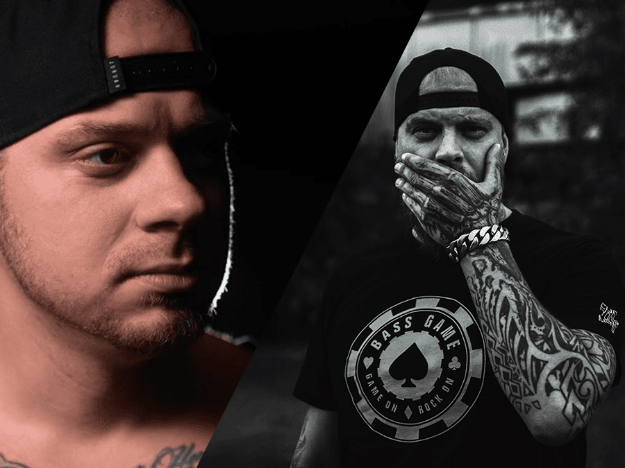 Japster and Christian Arctica in side-by-side portraits, both in backwards caps
