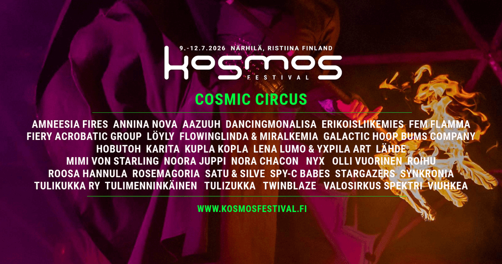 Cosmic Circus program 2026